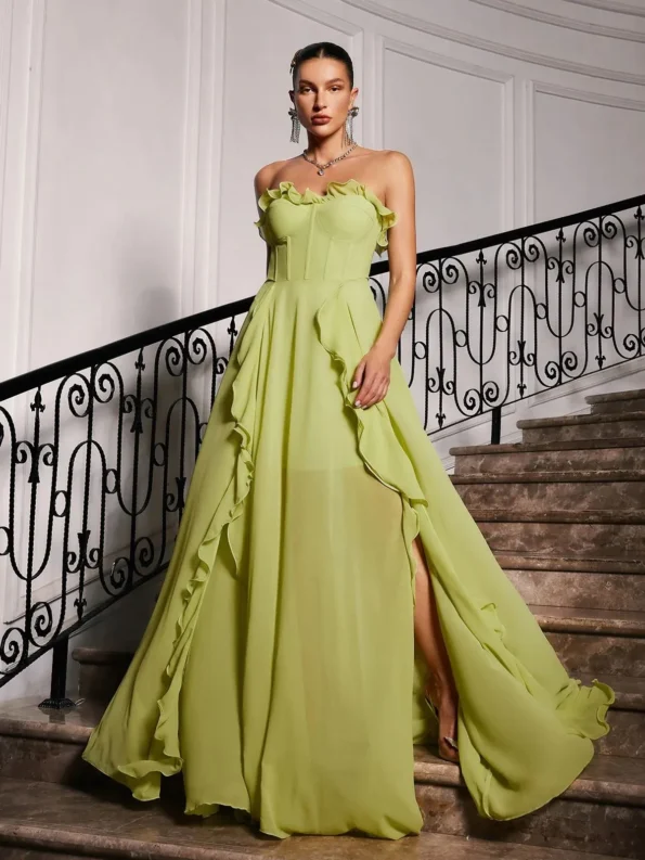 Craven-Strapless-Ruched-side